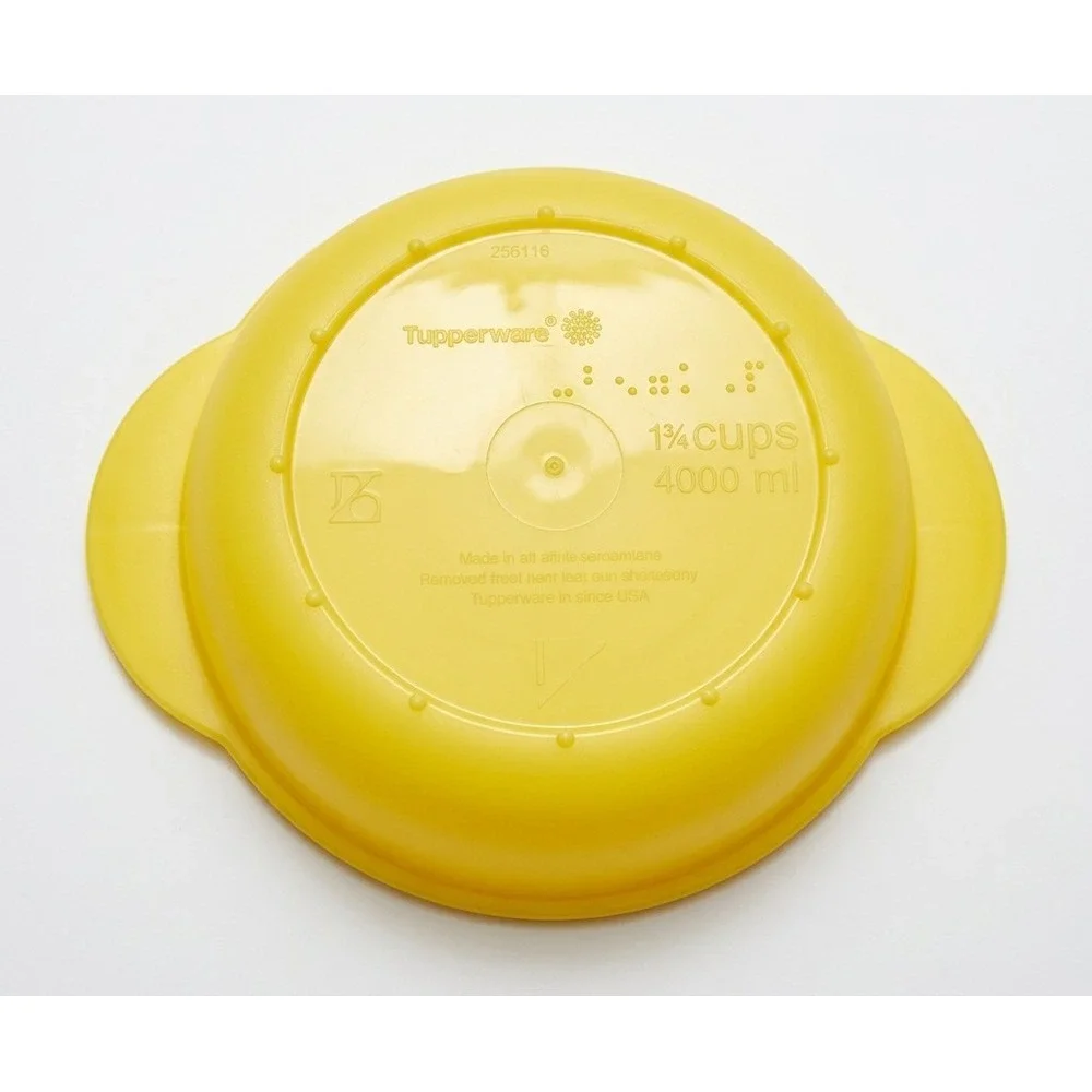 Tupperware CrystalWave Microwave Bowl Set, No Lids, 1.75 2.5 3.5 Cups, Citrus